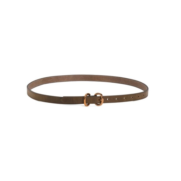 BRITISH BELT COMPANY Olive Leather Mara Belt - Picture 1 of 1